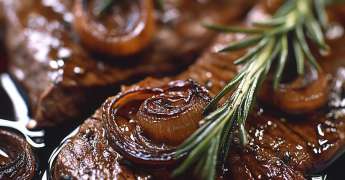 Bavette à l'Échalote Sauce Vin Rouge