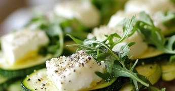Panisse, Caviar de Courgettes, Roquette et Chèvre frais