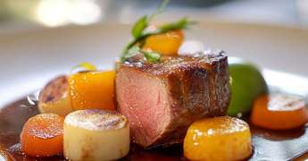 Rôti de Veau au Caramel d'Orange et Navets