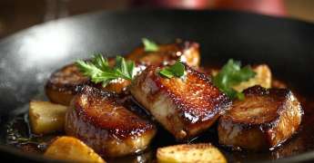 Foie Gras Poêlé Pain d'Épices et Pommes