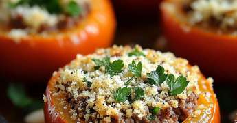 Tomates Farcies à la Viande et au Parmesan