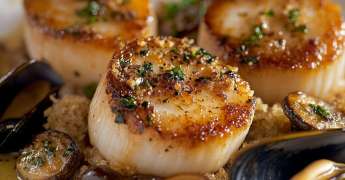 Saint-Jacques aux Champignons et aux Moules
