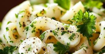 Persillade de Calamars à la Crème Fraîche