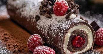 Bûche Chocolat-Framboises
