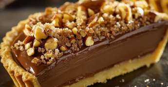 Tarte Fondante au Chocolat et Noix