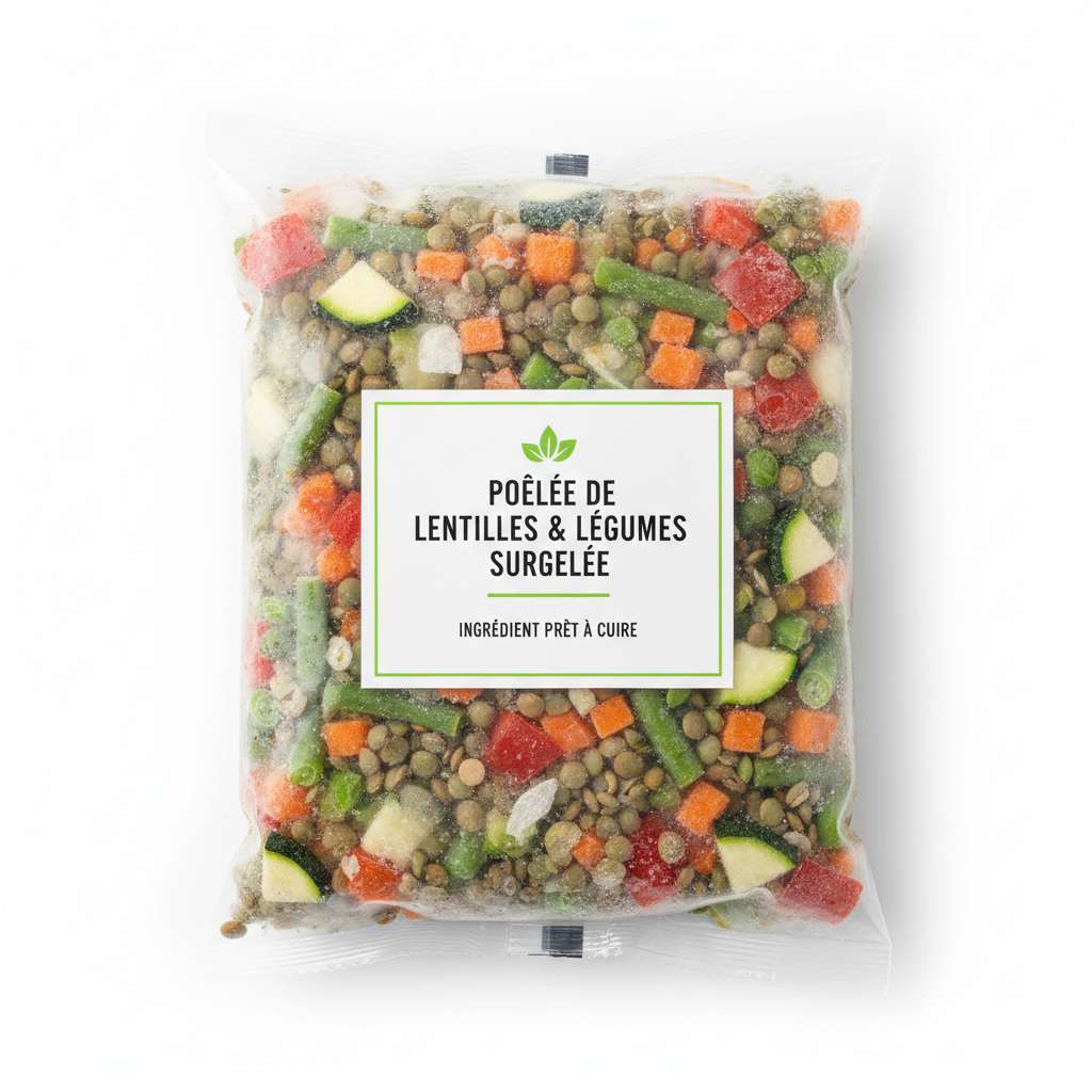 Poelée de Lentilles et Légumes Surgelée