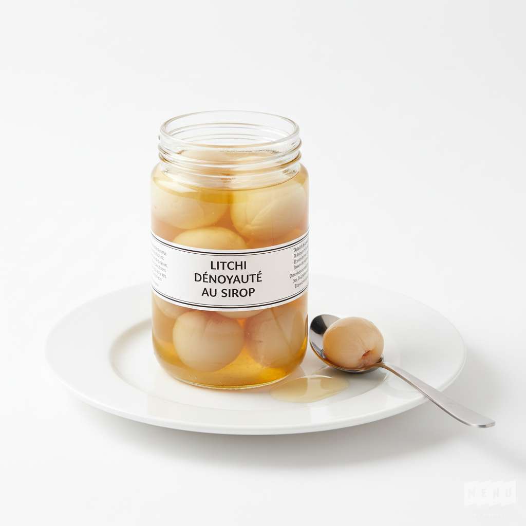 Litchi Denoyauté au Sirop