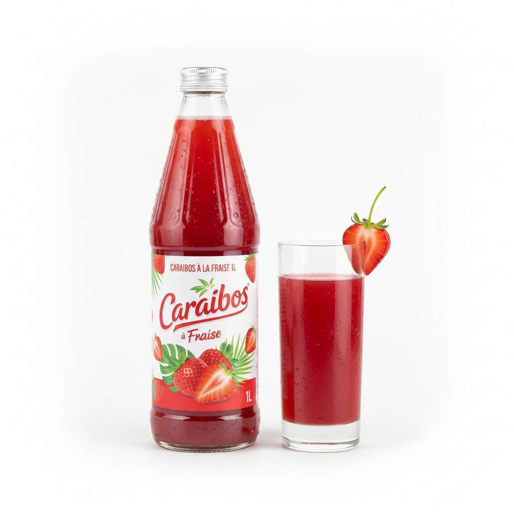 Caraibos à la Fraise 1L