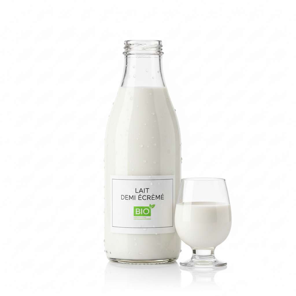 Lait Demi Ecrèmé Bio