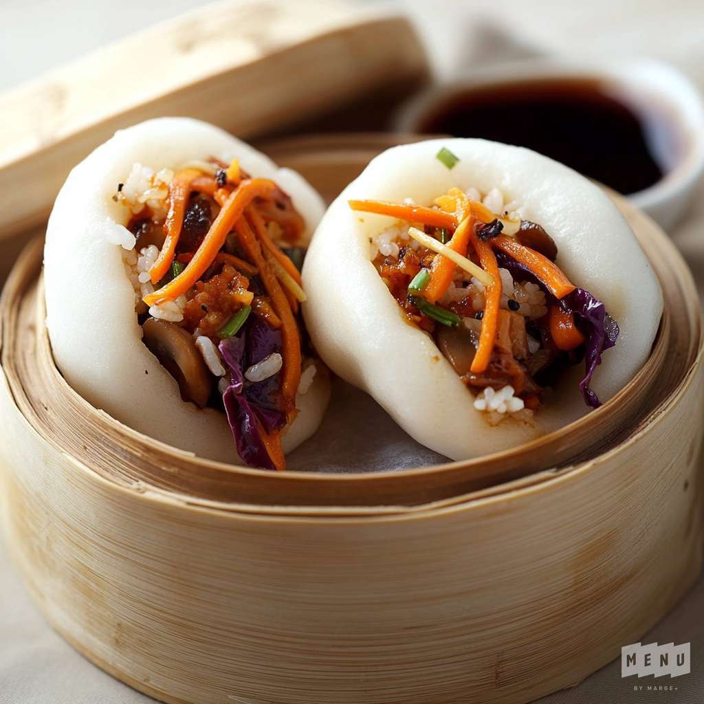 Recette Plat : Bao aux L&eacute;gumes Vari&eacute;s