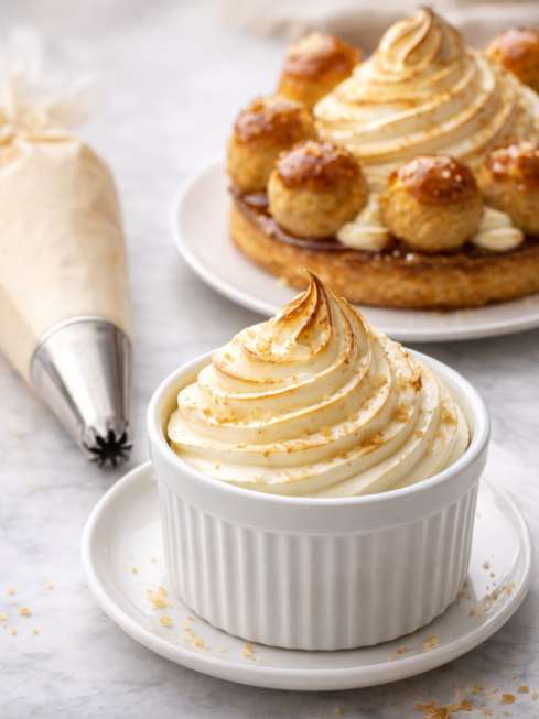 Crème Chiboust (crème à Saint Honoré) Préparation pour 1 kg